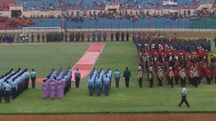 HUT Damkar 101 Di Stadion Sultan Agung 